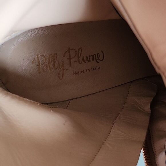 Polly Plume Crushed Blue Velvet and Leather Boots - Picture 7 of 12